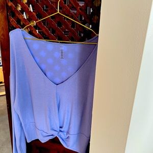 NWT - Beyond Yoga Twist Up Reversible Pullover Sweater